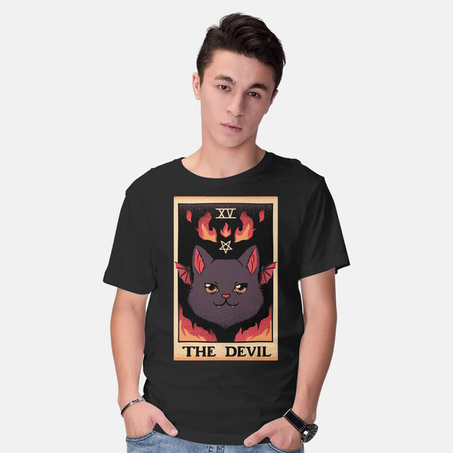 The Devil Cat Tarot Card-mens basic tee-tobefonseca