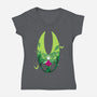 Lady Hornet-womens v-neck tee-RamenBoy