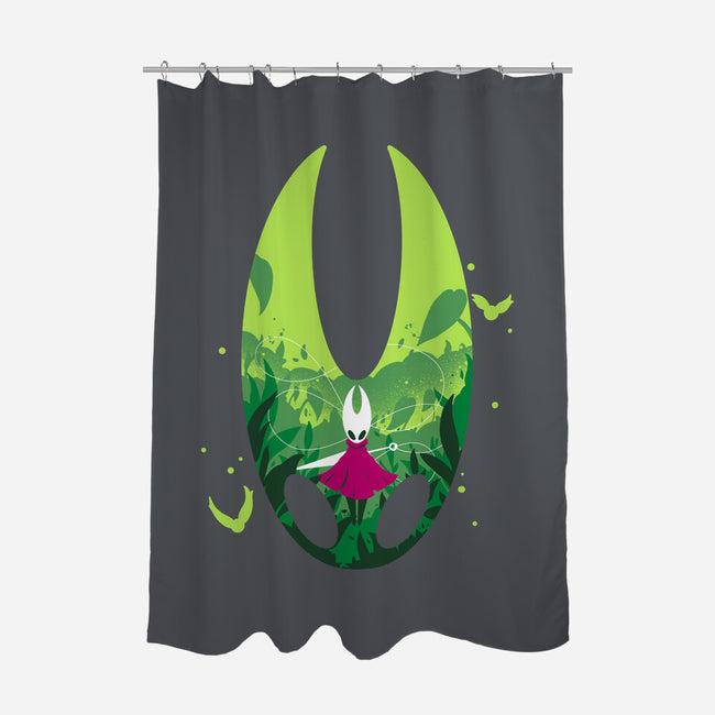 Lady Hornet-none polyester shower curtain-RamenBoy