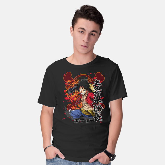 Monkey D Luffy-mens basic tee-Duardoart