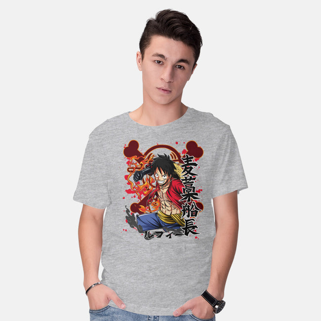 Monkey D Luffy-mens basic tee-Duardoart