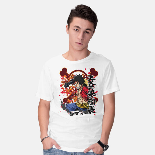 Monkey D Luffy-mens basic tee-Duardoart