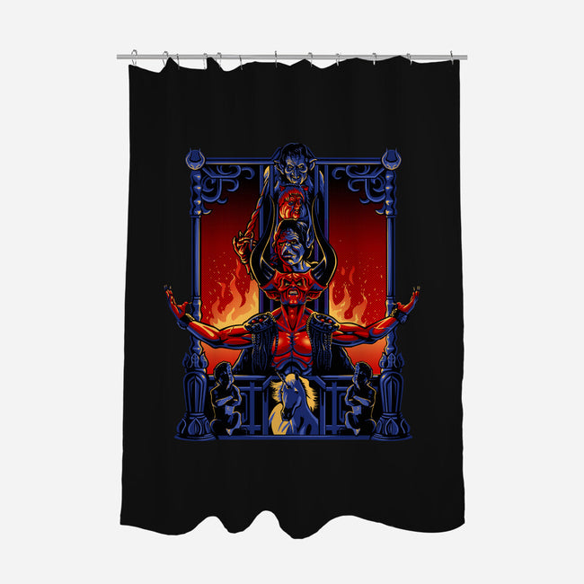 Enter The Darkness-none polyester shower curtain-daobiwan