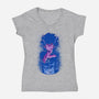 Psychic Boy-womens v-neck tee-Astrobot Invention