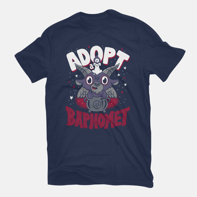 Adopt A Baphomet-womens fitted tee-Nemons