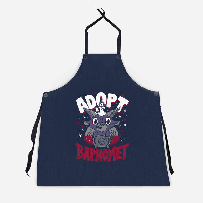 Adopt A Baphomet-unisex kitchen apron-Nemons