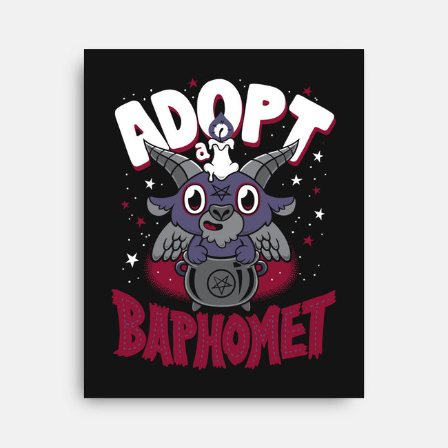 Adopt A Baphomet-none stretched canvas-Nemons