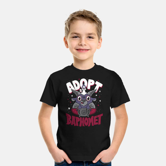 Adopt A Baphomet-youth basic tee-Nemons