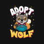 Adopt A Wolf-womens off shoulder tee-Nemons