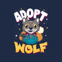 Adopt A Wolf-none drawstring bag-Nemons