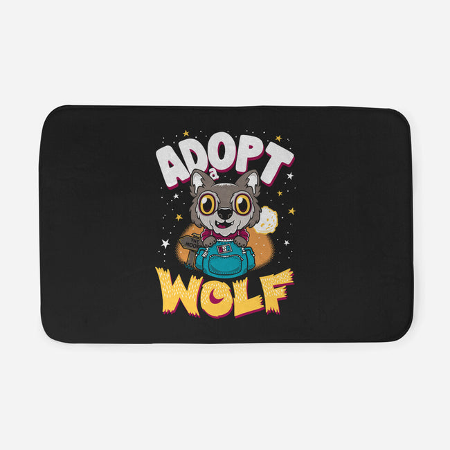 Adopt A Wolf-none memory foam bath mat-Nemons