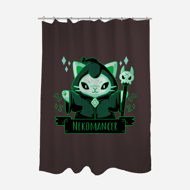 Cute Nekomancer-none polyester shower curtain-xMorfina