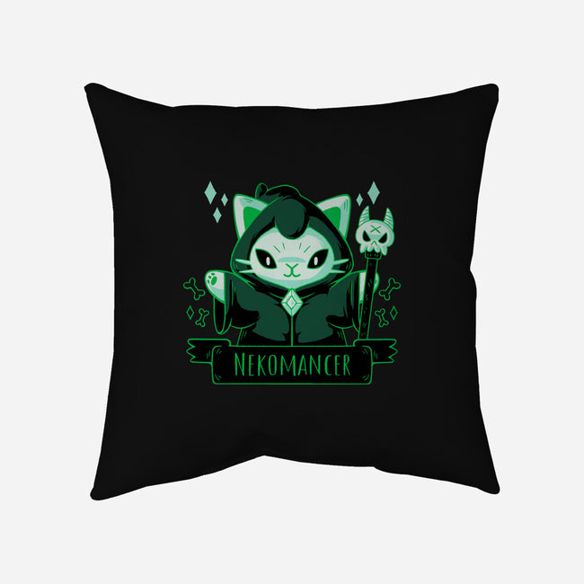 Cute Nekomancer-none removable cover w insert throw pillow-xMorfina