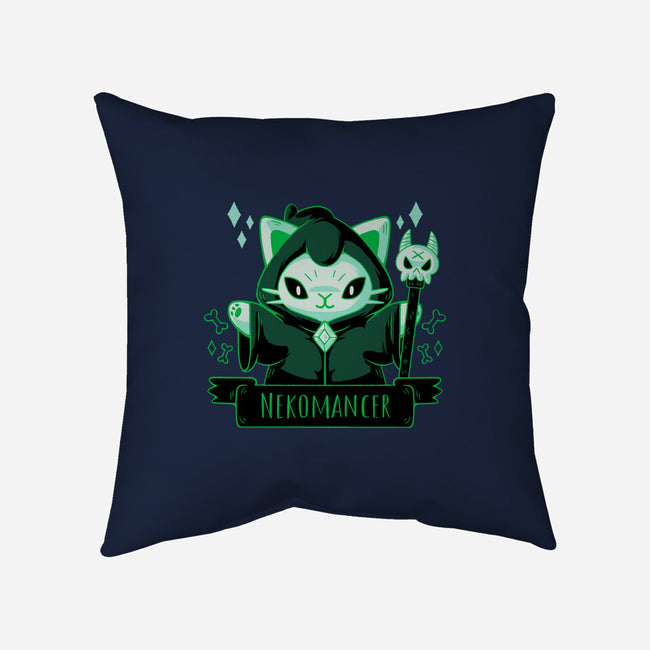Cute Nekomancer-none removable cover w insert throw pillow-xMorfina