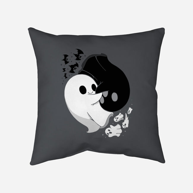 Ying Yang Ghosts-none removable cover w insert throw pillow-Vallina84