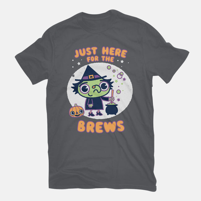 Here For The Brews-mens basic tee-Weird & Punderful