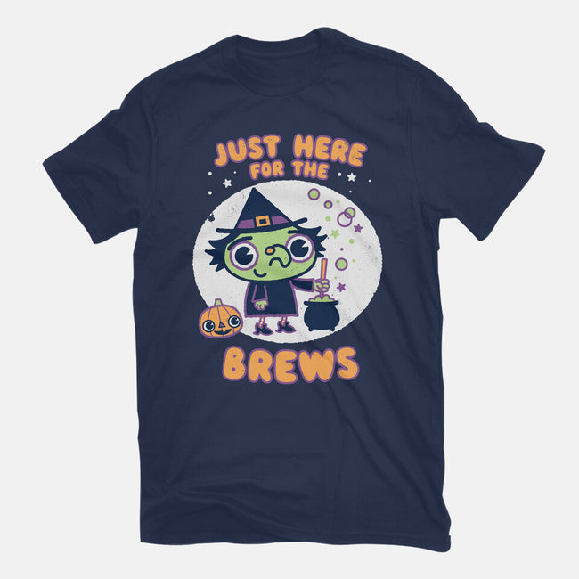 Here For The Brews-mens premium tee-Weird & Punderful