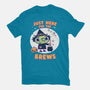 Here For The Brews-mens basic tee-Weird & Punderful