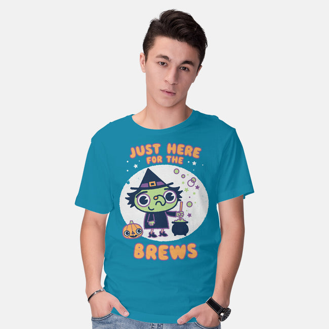 Here For The Brews-mens basic tee-Weird & Punderful