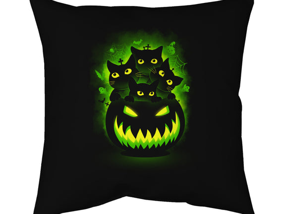 Spooky Pumpkin Cats