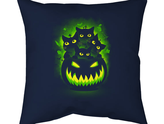 Spooky Pumpkin Cats