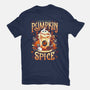 Ghostly Pumpkin Spice-womens fitted tee-Snouleaf