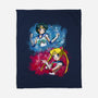 Moon And Mercury-none fleece blanket-nickzzarto