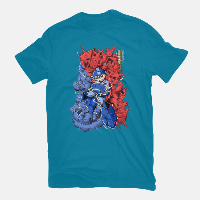 Blue Bomber-womens fitted tee-Guilherme magno de oliveira