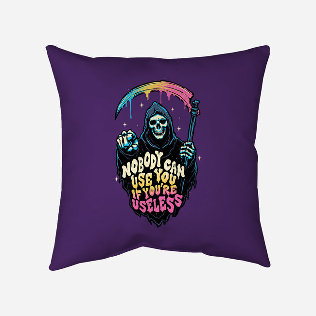 Useless Reaper-none removable cover w insert throw pillow-momma_gorilla