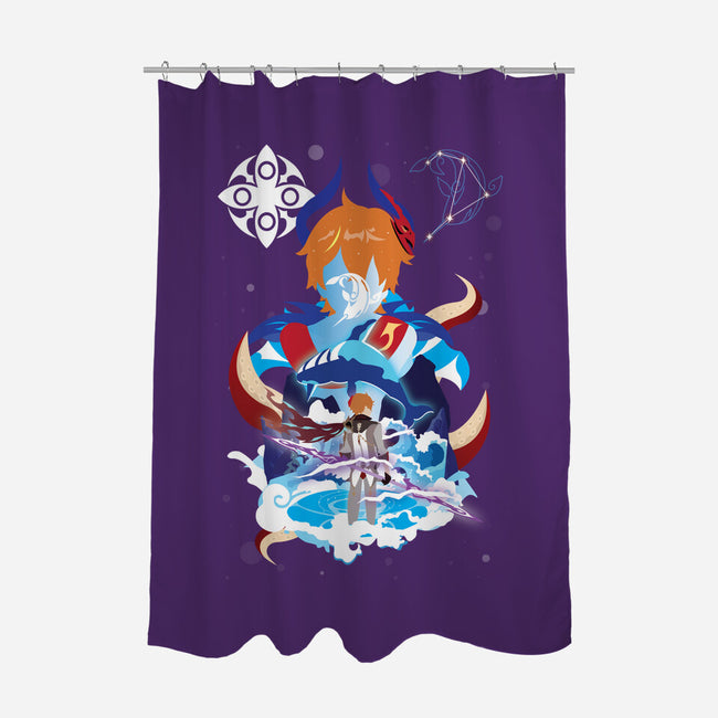 The Harbinger-none polyester shower curtain-SwensonaDesigns