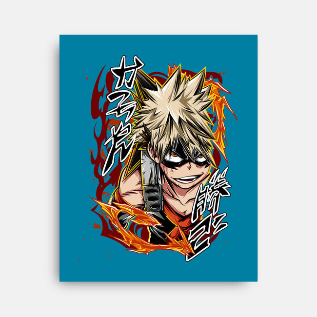 Katsuki Bakugo-none stretched canvas-Duardoart