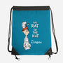 The Rat In The Hat-none drawstring bag-Nemons