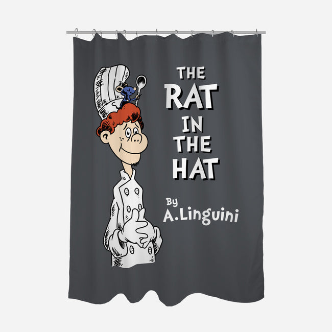 The Rat In The Hat-none polyester shower curtain-Nemons