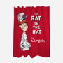 The Rat In The Hat-none polyester shower curtain-Nemons