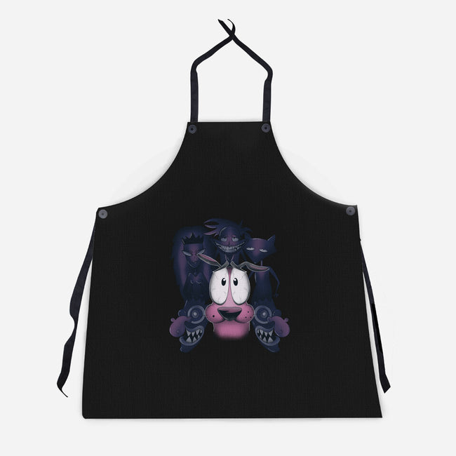 The Fear Of The Dog-unisex kitchen apron-Claudia