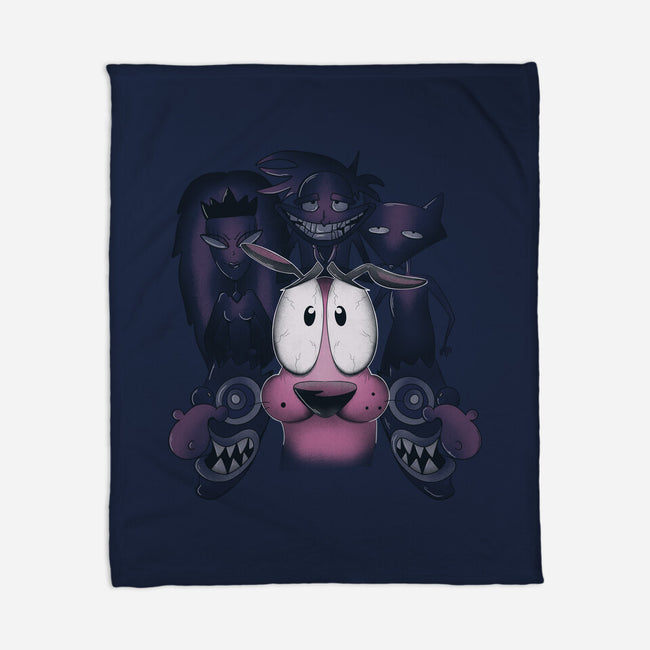 The Fear Of The Dog-none fleece blanket-Claudia
