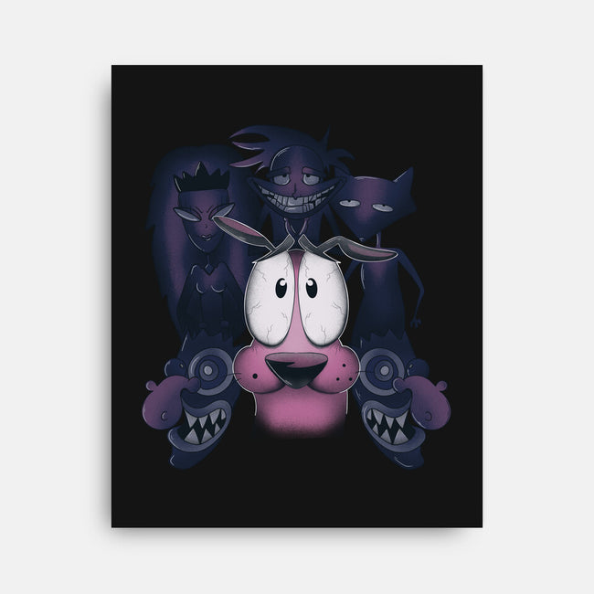 The Fear Of The Dog-none stretched canvas-Claudia