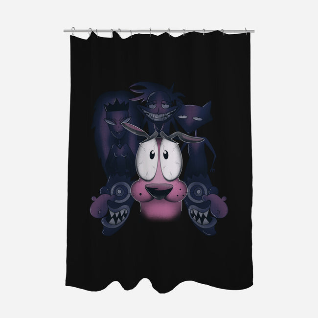 The Fear Of The Dog-none polyester shower curtain-Claudia