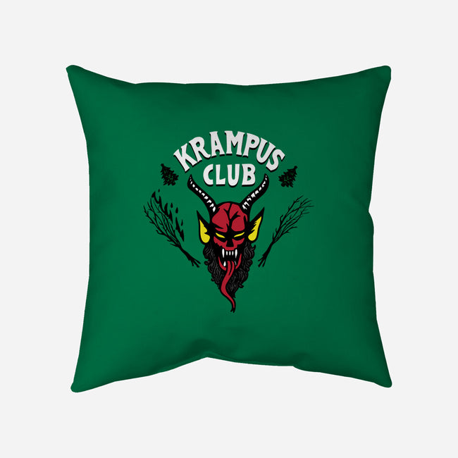 Krampus Club-none removable cover w insert throw pillow-Boggs Nicolas