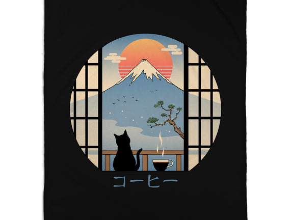 Coffee Cat In Mt. Fuji