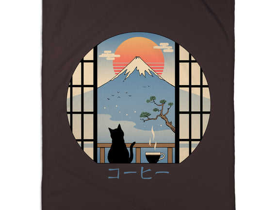 Coffee Cat In Mt. Fuji