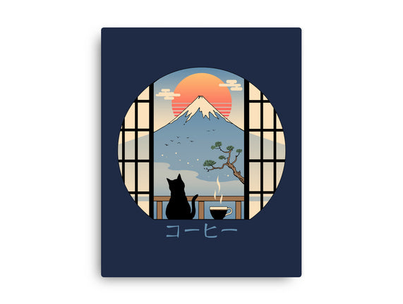 Coffee Cat In Mt. Fuji