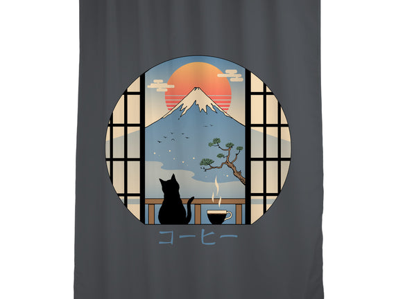 Coffee Cat In Mt. Fuji