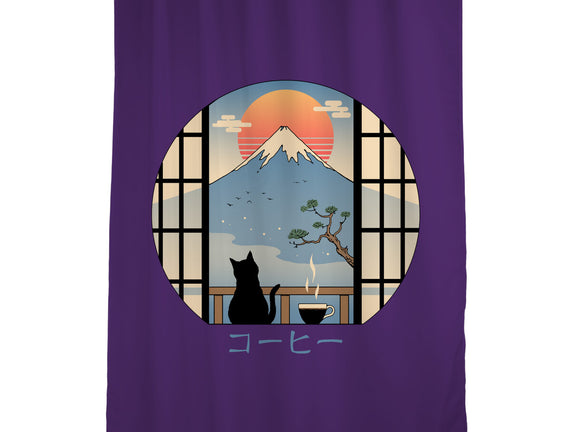 Coffee Cat In Mt. Fuji
