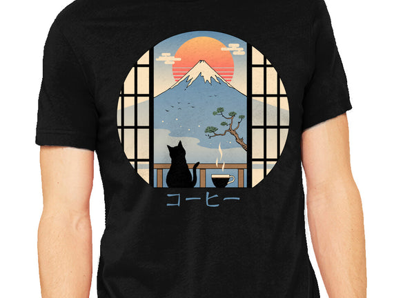 Coffee Cat In Mt. Fuji