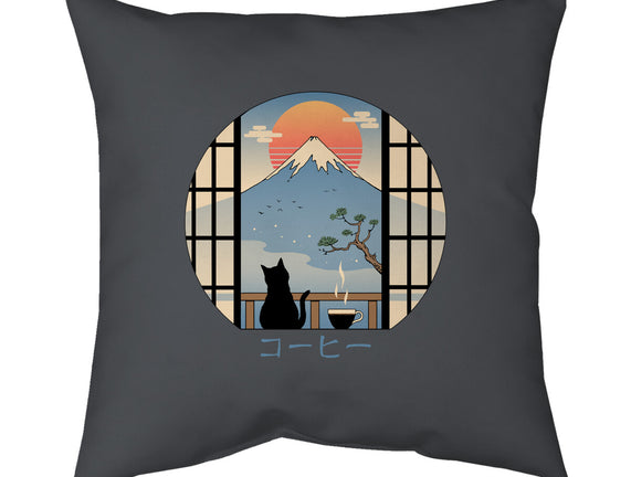 Coffee Cat In Mt. Fuji