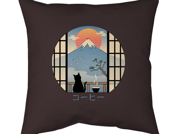 Coffee Cat In Mt. Fuji