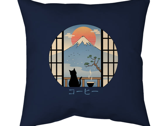 Coffee Cat In Mt. Fuji