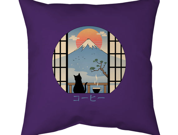 Coffee Cat In Mt. Fuji