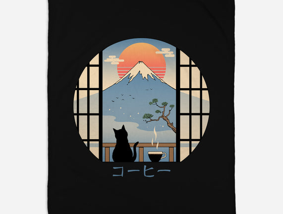 Coffee Cat In Mt. Fuji